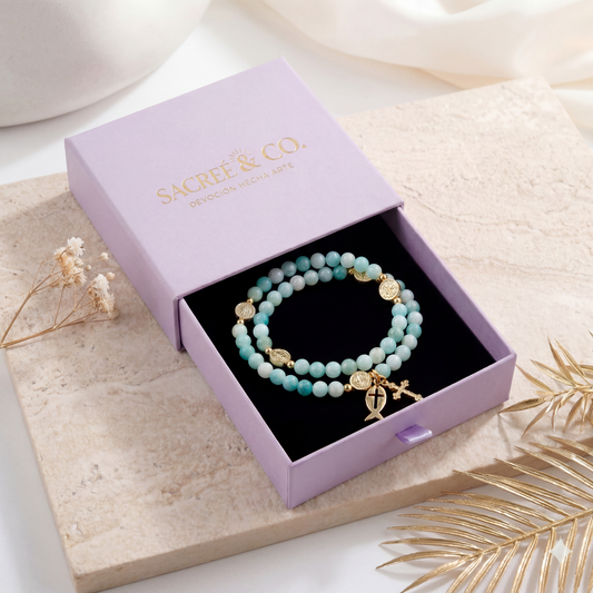 Pulsera Rosario Jade Natural