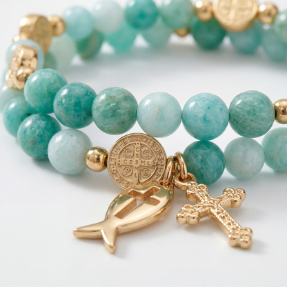 Pulsera Rosario Jade Natural
