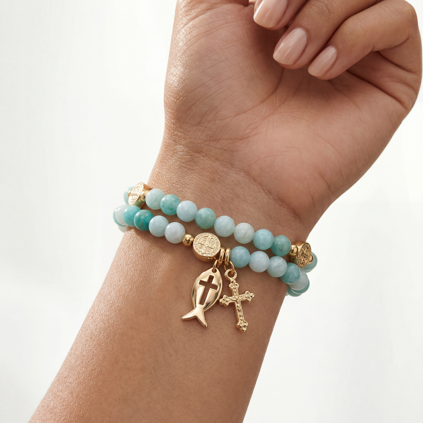 Pulsera Rosario Jade Natural