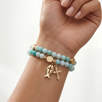 Pulsera Rosario Jade Natural